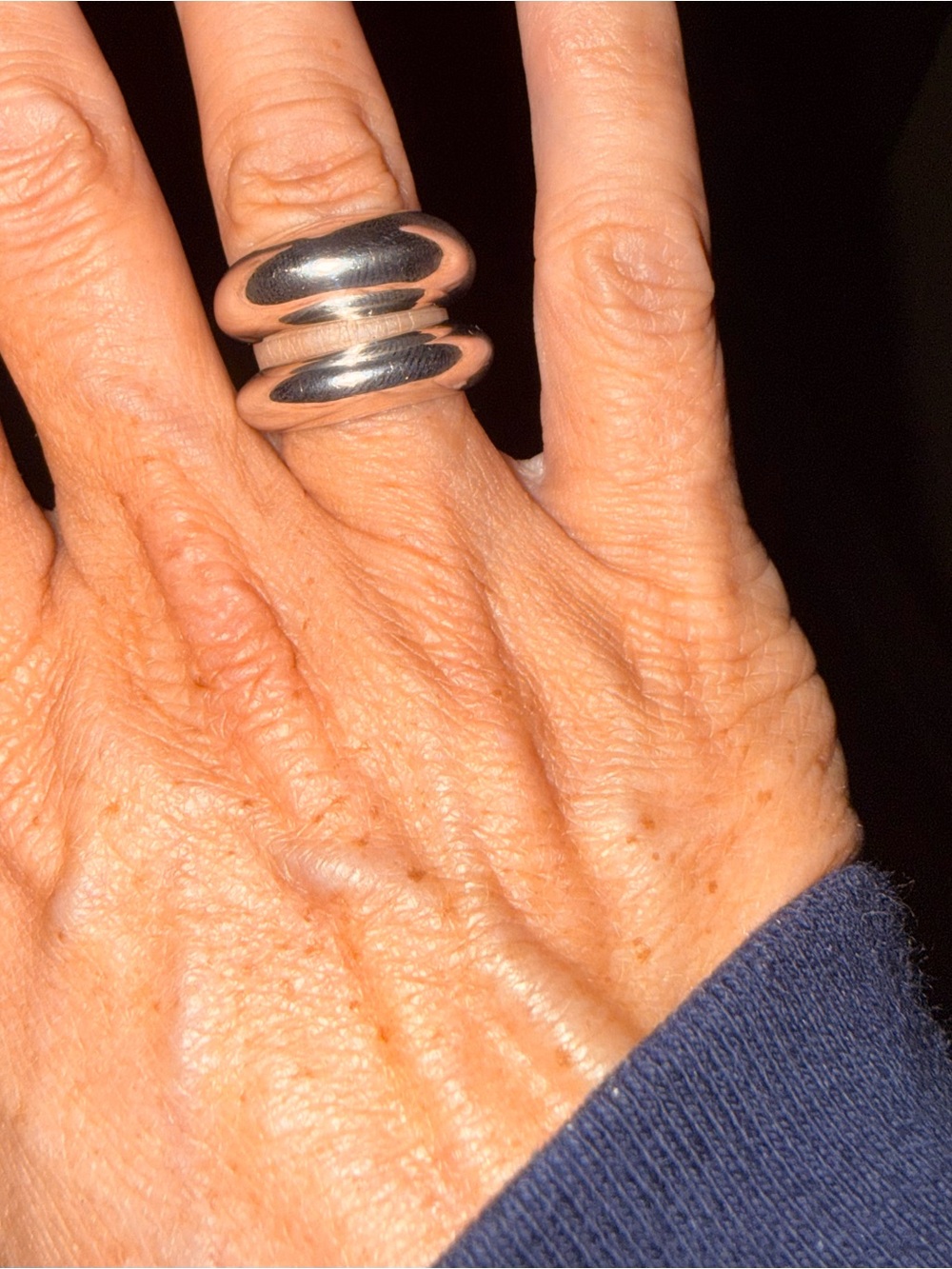 Double Dome Sterling Silver Ring